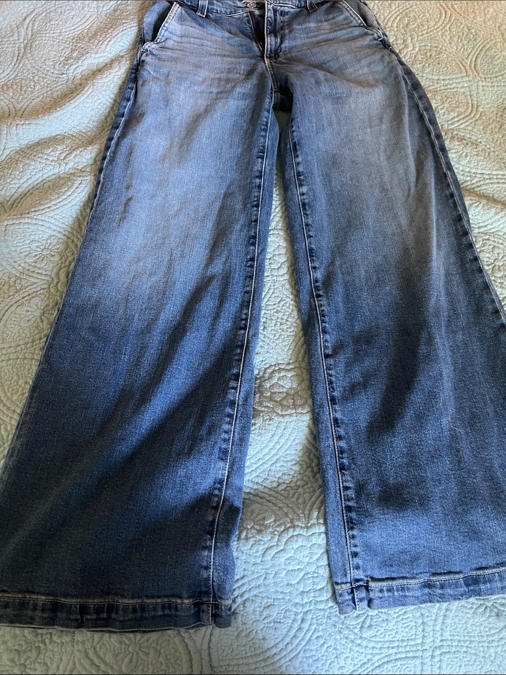 AG Adriano Goldschmied Women's Wide-Leg Indigo Denim Jeans